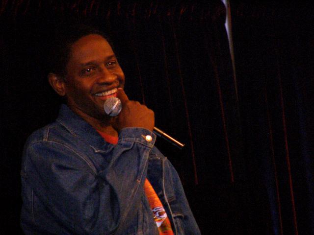 Tim Russ and Garrett Wang on stage together at the convention in Las Vegas, Aug. 20, 2006