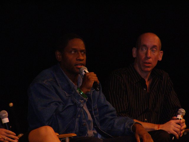 Tim Russ introducing 'Eye of the Beholder' at the convention in Las Vegas, Aug. 18, 2006