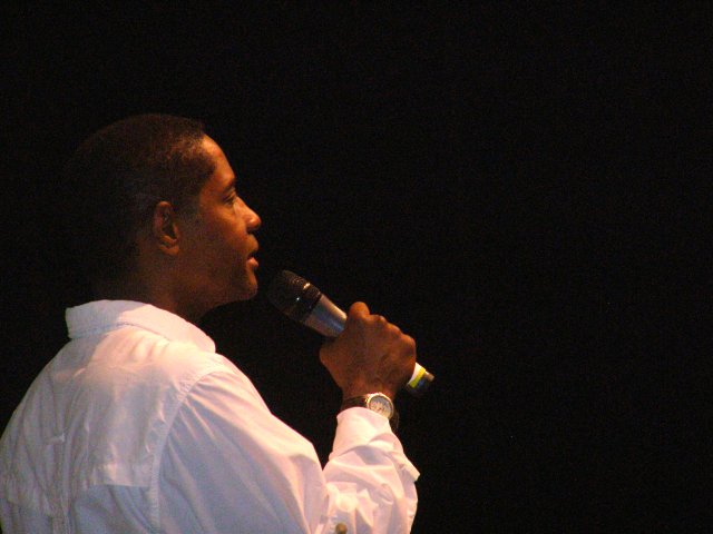 Tim on stage, Thursday, Aug. 9, 2007