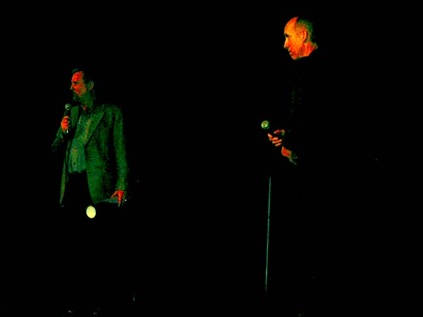 Jim Nestor and Bob Conrad introducing the movie at Grand Slam