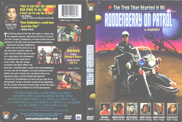 cover of the DVD Roddenberry on Patrol, directed by Tim Russ