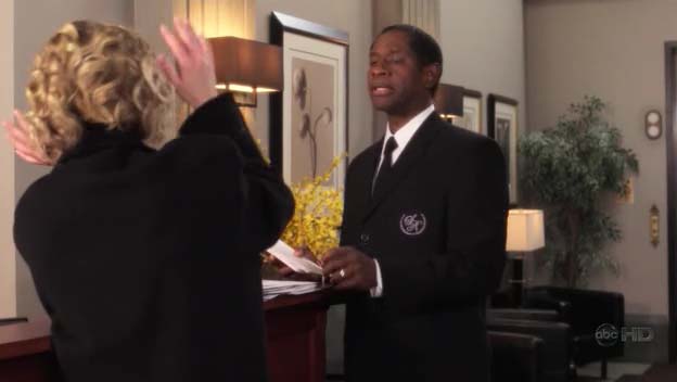 Tim as Frank, the Doorman, ep. "The Girlfriend" of "Samantha Who?